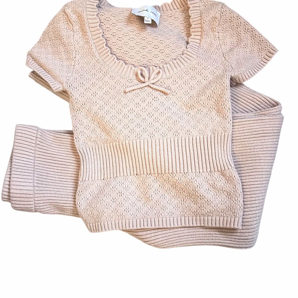 2 piece outfit Women's Cream Sweater size small